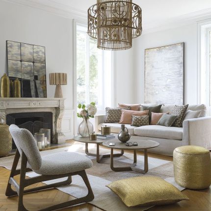 Blanc d'Ivoire Maxine Round Coffee Table