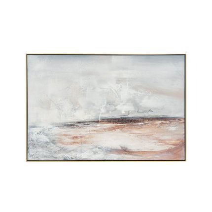 delightful abstract misty sunrise painting
