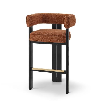 Tilda Bar Stool - Bari Chestnut Red