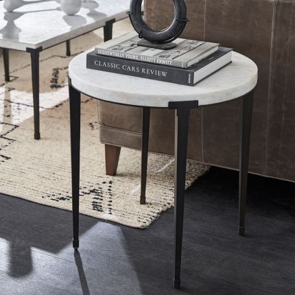 Coalesce Arctic Marble Side Table