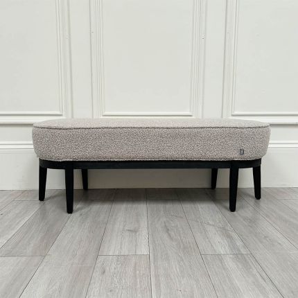 Clearance Eichholtz Jarrett Bench - Boucle Grey - A