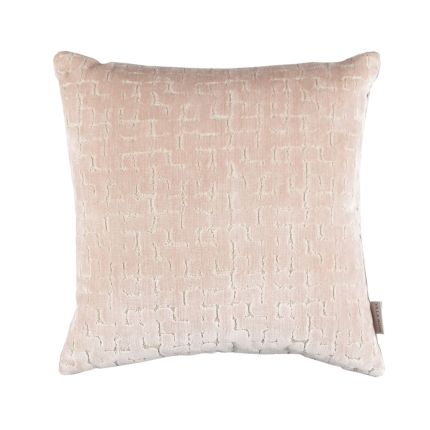 A luxuriously two-toned textured velvet cushion with a feather filler