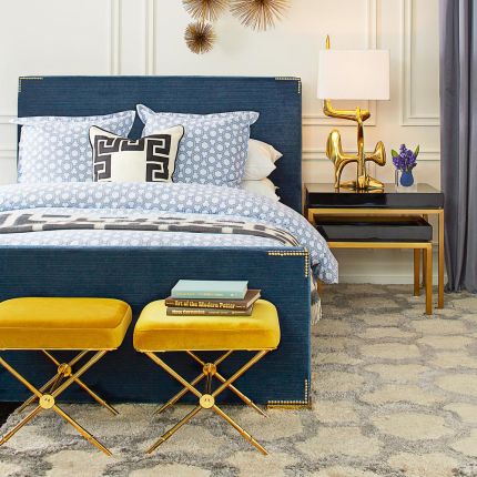 Jonathan Adler Rider X-Bench - Rialto Gold