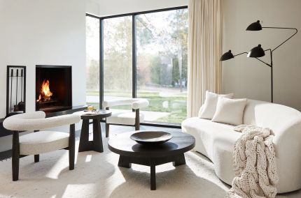 Elle Fabric Sofa Without Pillows