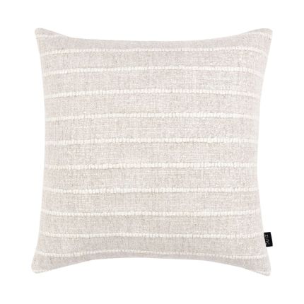 Rustic-inspired design cushion with stripes