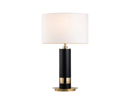 Column Table Lamp - Polished Brass/Matte Black