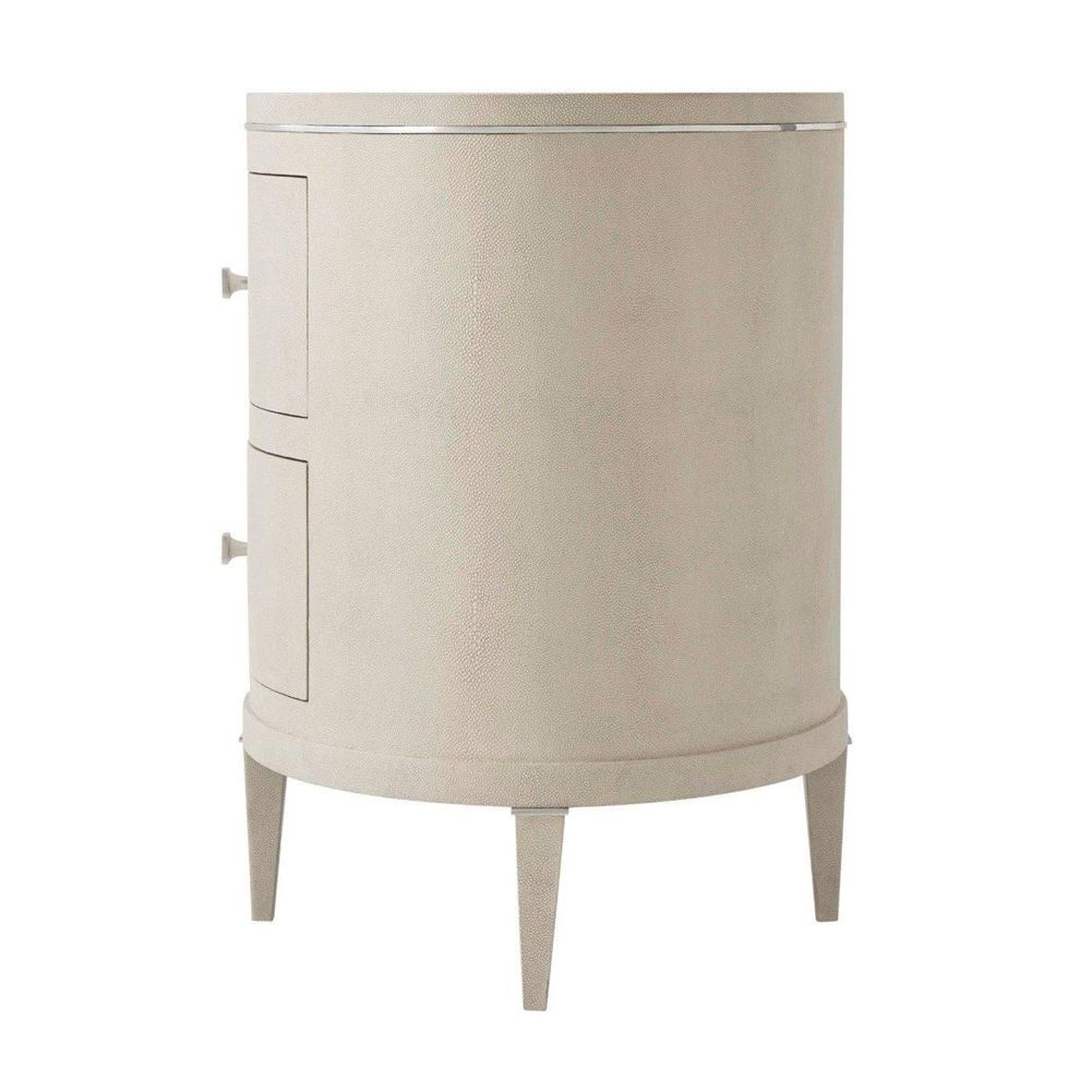 Theodore Alexander Eli Bedside Table Overcast Bedside Tables