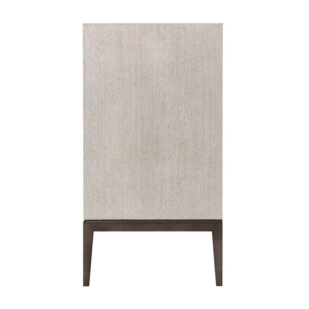 Modern, stylish 6 drawer unit with contrasting bronze accents