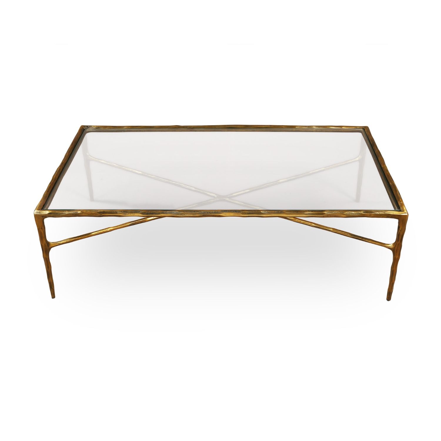 Cobra Coffee Table - Antique Brass