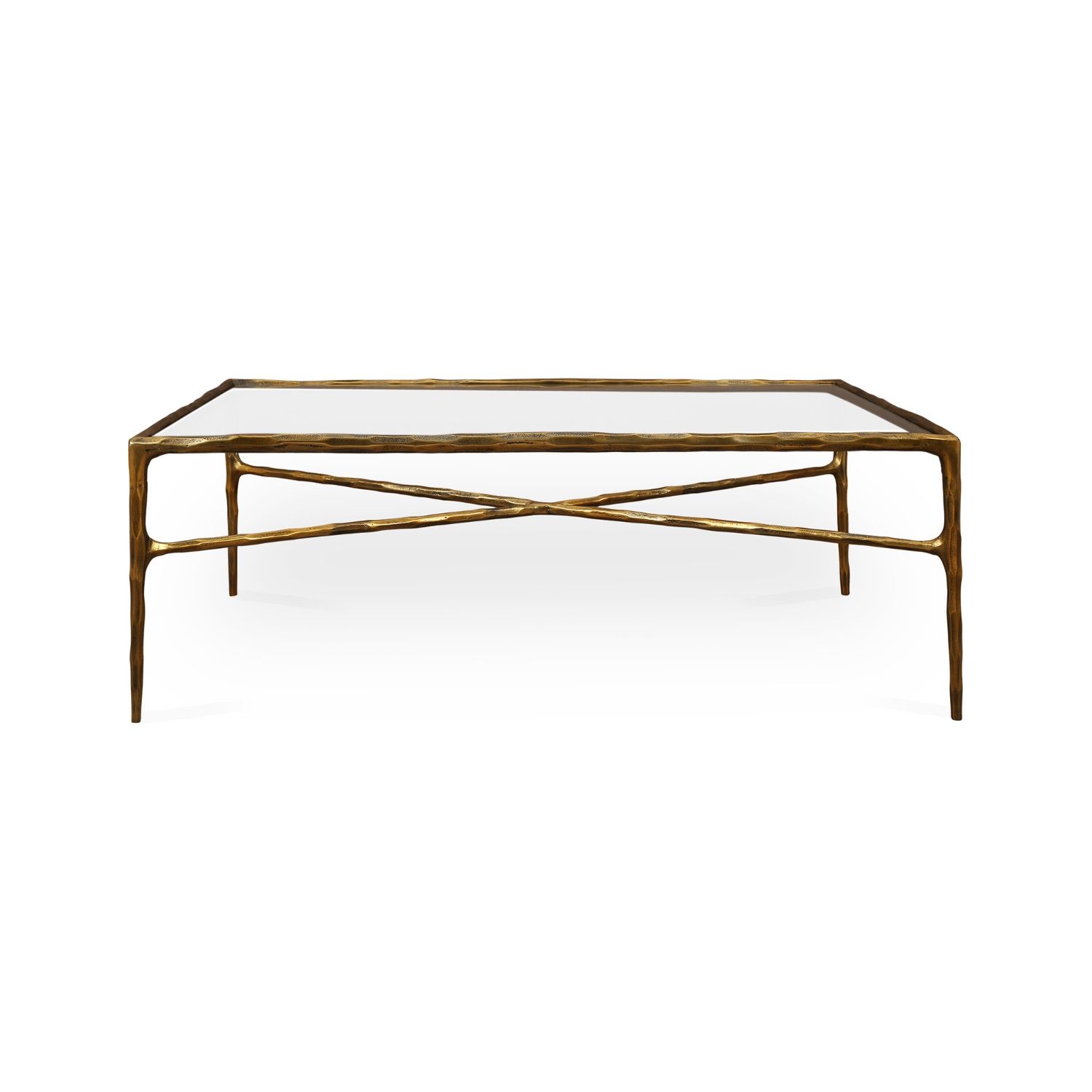 Cobra Coffee Table - Antique Brass