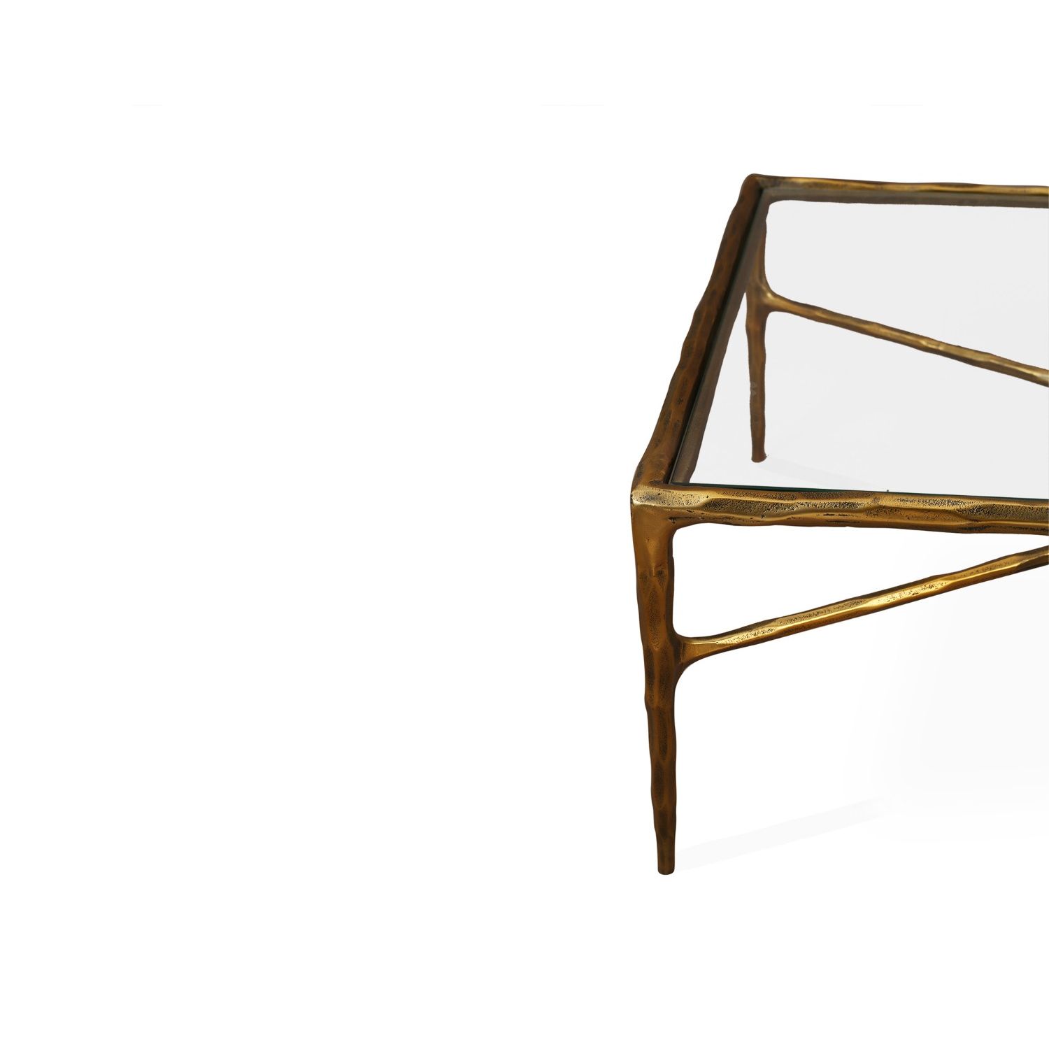 Cobra Coffee Table - Antique Brass