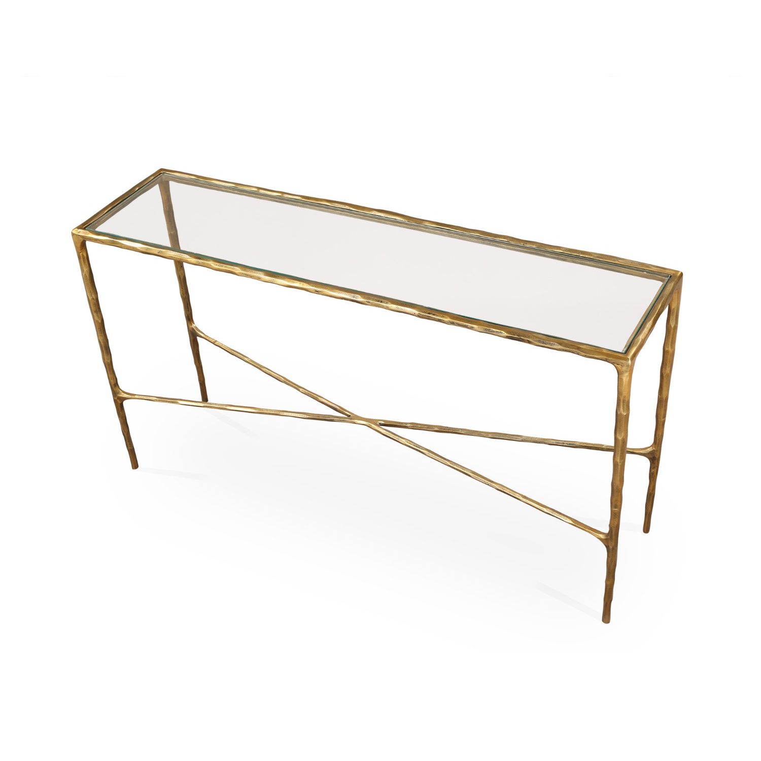 Cobra Console Table - Antique Brass
