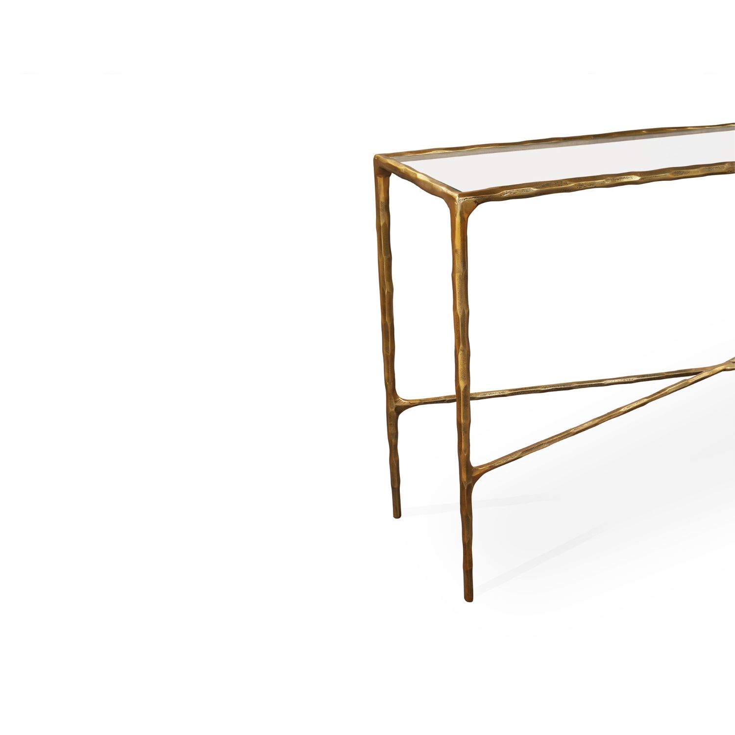 Cobra Console Table - Antique Brass