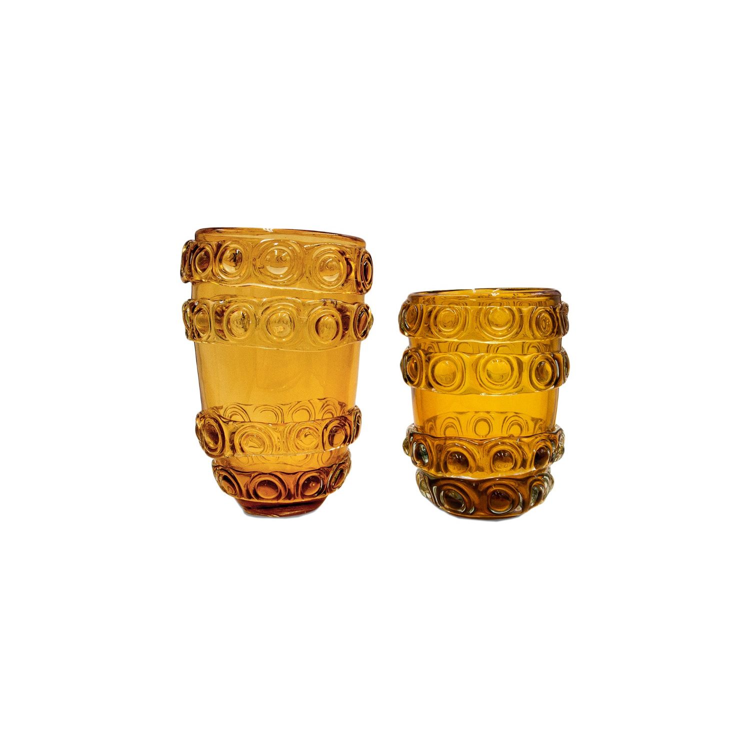 Bumble Glass Vase Amber - Small