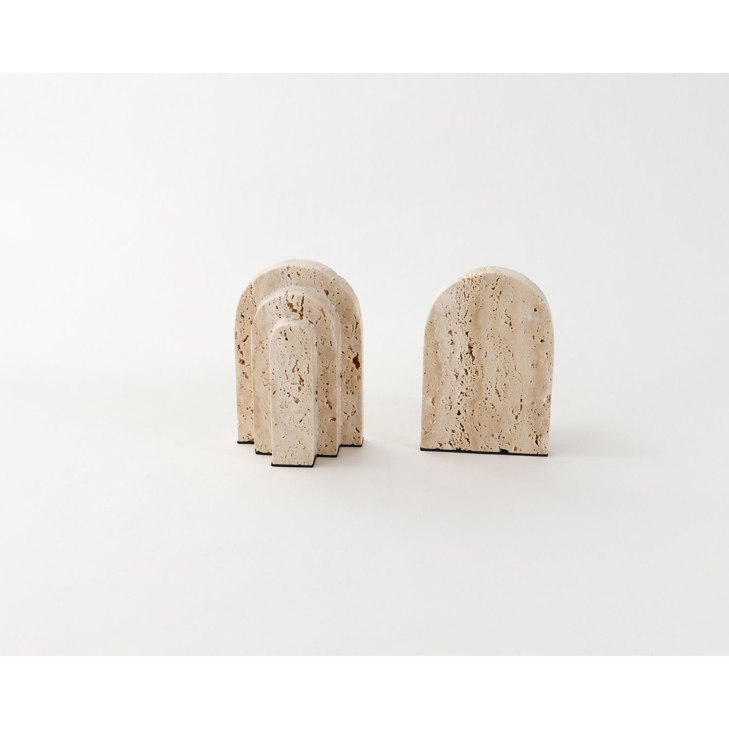 Empire Bookends - Beige Marble