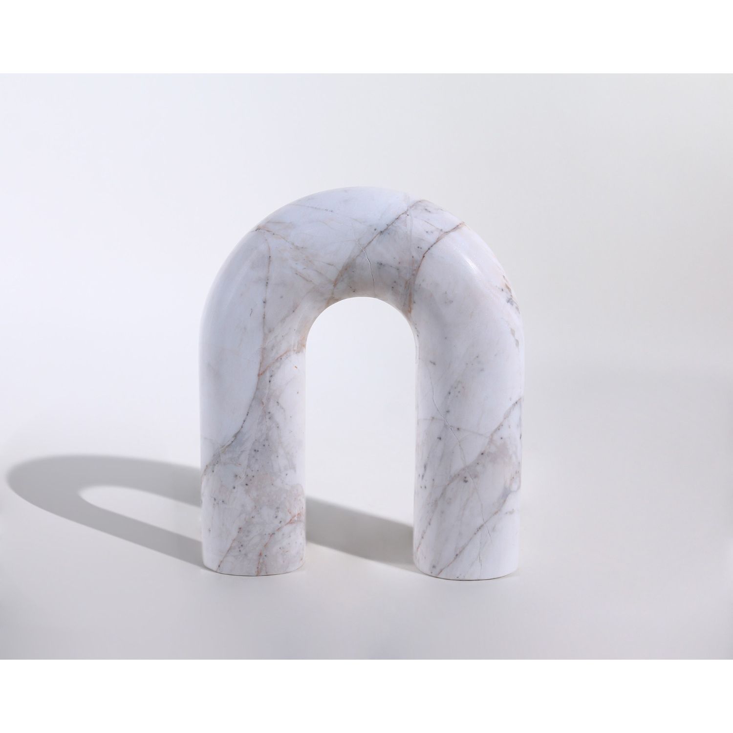 Arc Sculpture - White Marble