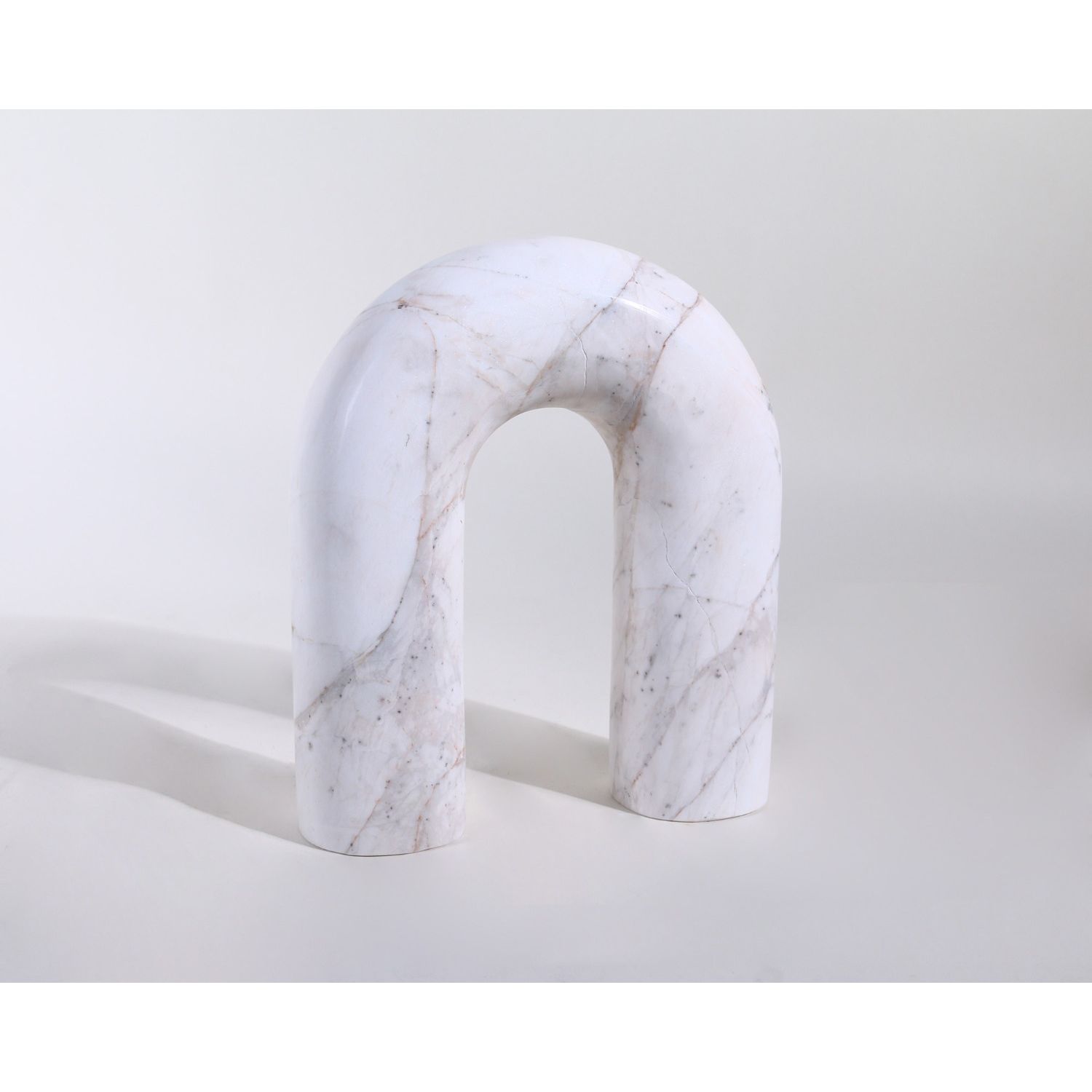 Arc Sculpture - White Marble