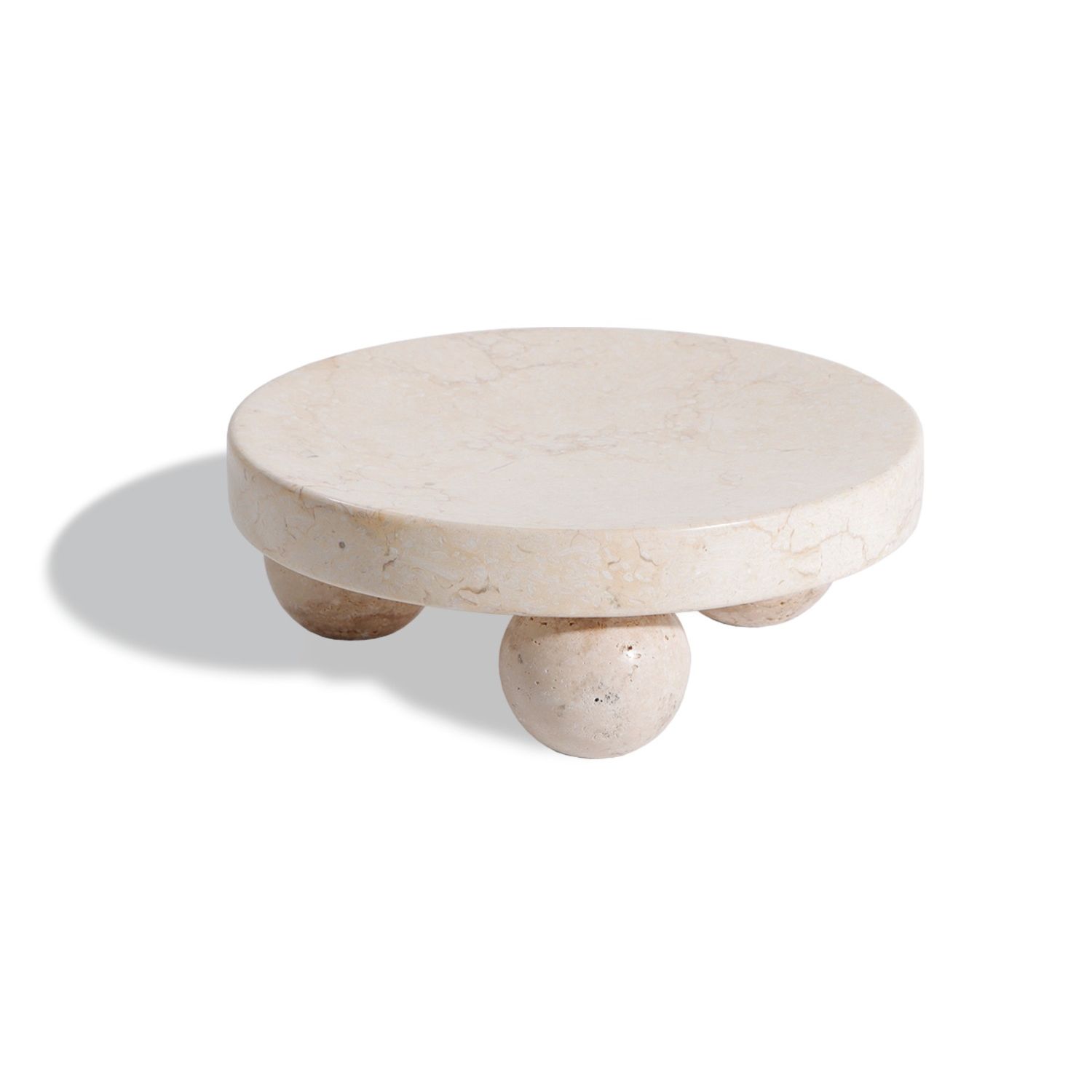 Pebbles Tray - Beige Marble