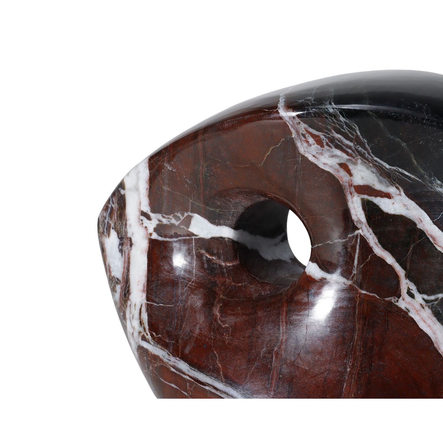 Niccolo Sculpture - Burgundy