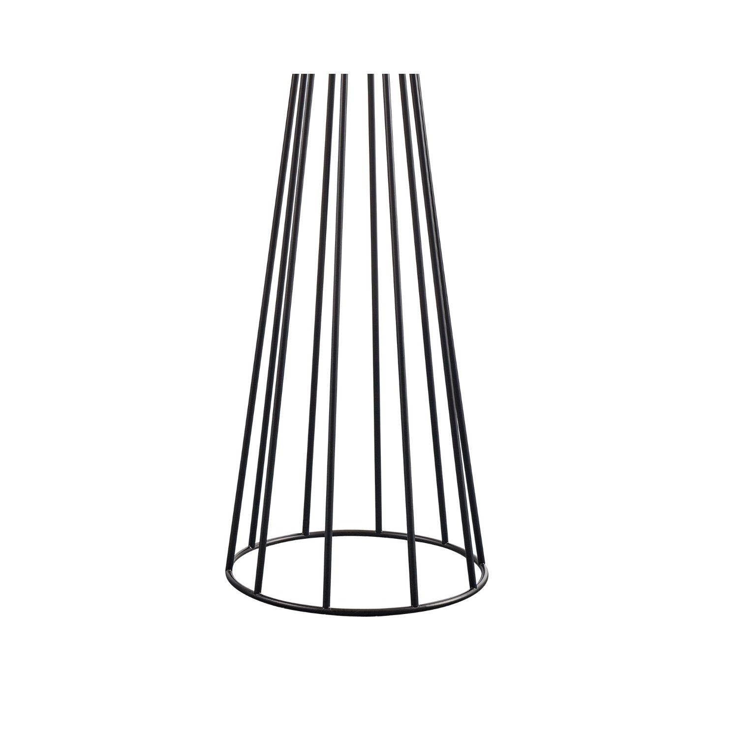 Faro Floor Lamp - Matte Black/White Linen