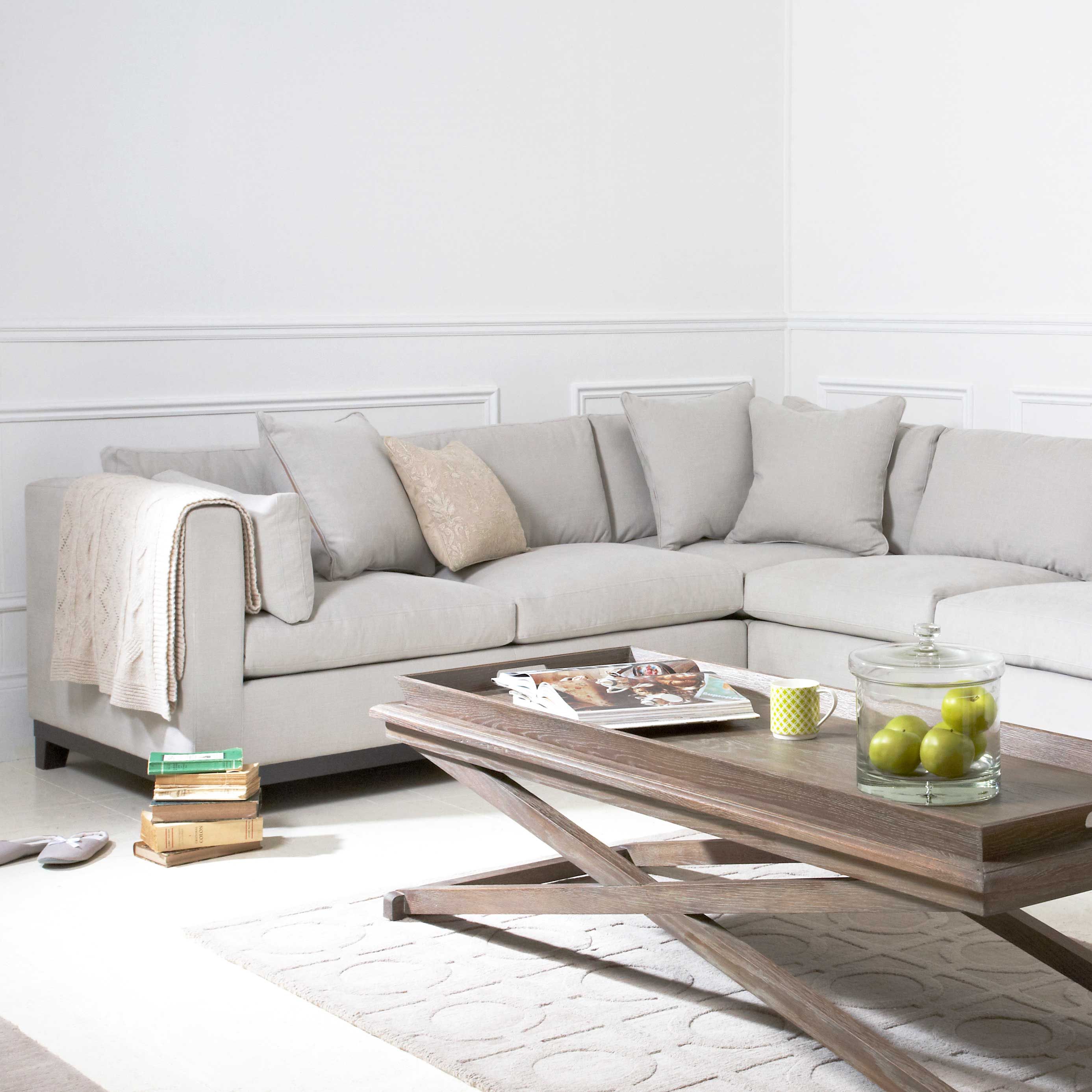 Montague Modern Corner Sofa Handmade