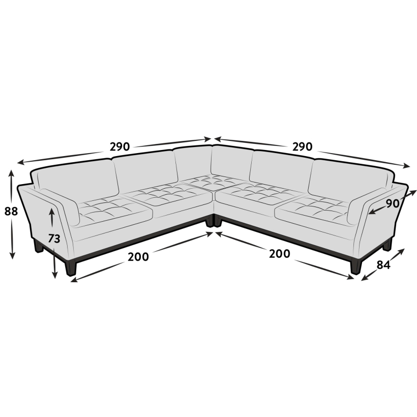 Delphine Corner Sofa