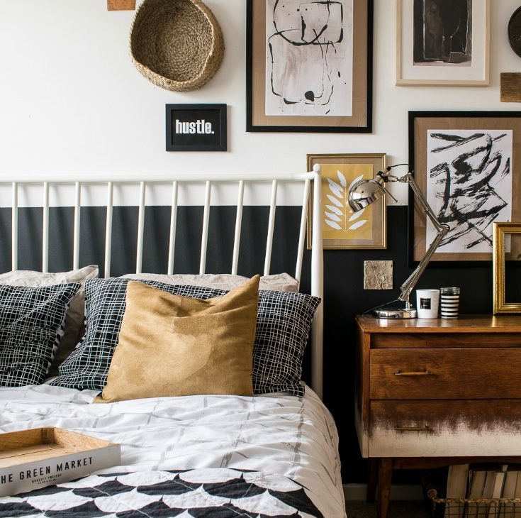 luxurious warm-toned bedroom